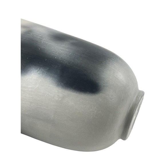 Pam Lujan-Hauer Smoky Gray White Pueblo Pottery Jar Vessel Vase Signed Taos 2000 - Picture 11 of 16